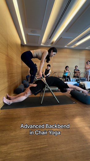 Advanced Backbend Techniques in Chair Yoga
