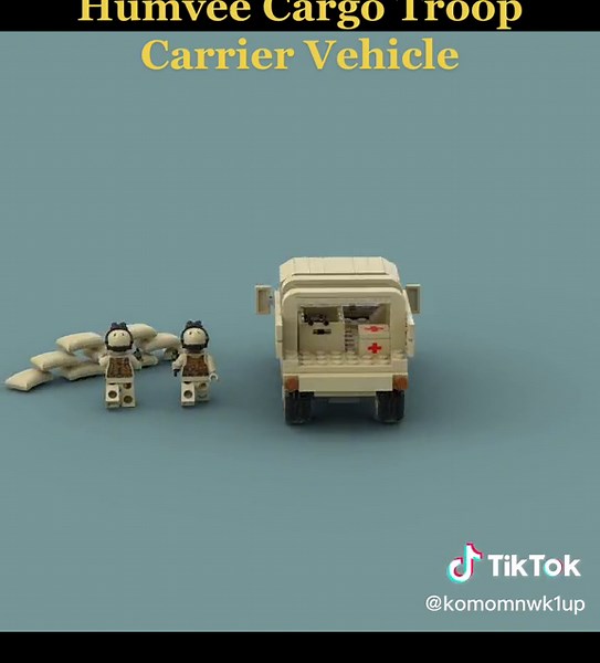 Construcción de vehículo Humvee en Lego MOC