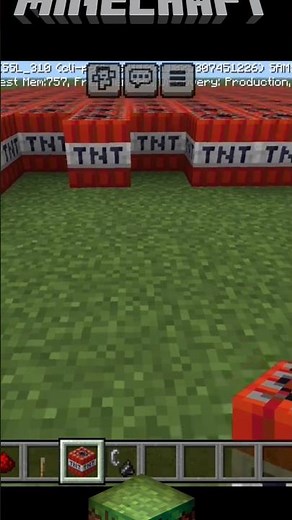 Exploding 1,000 TNTs in Minecraft – Epic Blast! || #minecraft #shorts