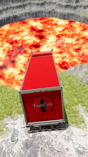 Truck vs Giant Lava Pit – BeamNG.drive #beamng #shorts #beamngdrive #automobile #usa #viral #brasil