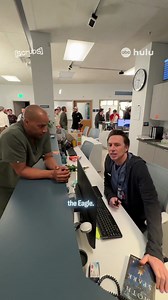Zach Braff and Donald Faison show fans how to do the eagle