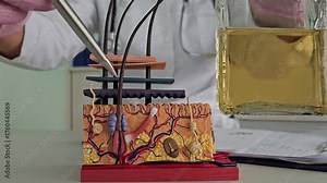 Understanding skin layers and their functions using a detailed 3D model in a clinical setting