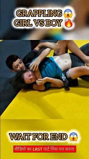Epic Grappling Showdown: Girl vs Boy BJJ Match – Shocking Twist at the End! 🔥😲 #shorts #viral