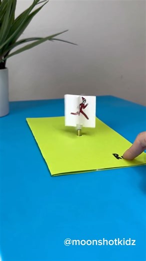 DIY electronics, stem and science activities for beginners on Instagram: "DIY “Elf on a shelf ” is running to you. Easy and fun science paper electronics craft for beginners. You will need: - Micro dc motor - Conductive copper tape - Coin cell battery 3v (CR2032) - Paper - Markers Warning: this project should be done under adult supervision. ©️ @Moonshotkidz – All rights reserved. Reproduction, distribution, or use of this artwork and video without permission is prohibited. For licensing inquiri