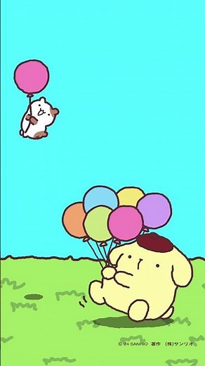 You can do it Pompompurin! #Pompompurin #HelloKittyandFriends #Sanrio