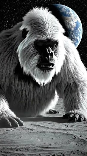 White Bigfoot ASMR | Moon Earthrise Sleep Whisper 🌕✨ Deep Cosmic Relaxation #asmr #relax