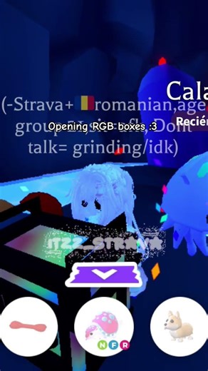 open 3 rgb boxes with mee