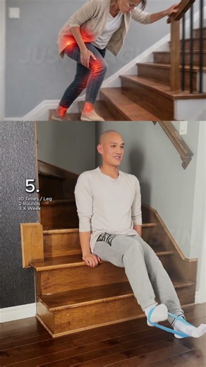 Gentle Beginner Resistance Bands Leg Exercises for Stairs