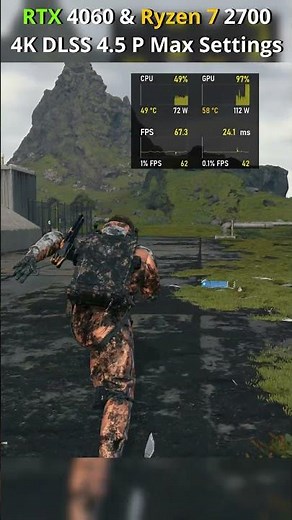 Death Stranding using DLSS 4.5 at 4K | RTX 4060 #optimization #ps5