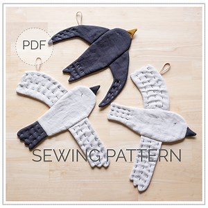 Bird Sewing Pattern PDF Songbird Wall Hanging Tutorial - Instant Download - Etsy