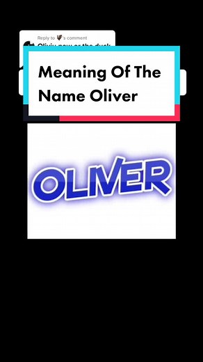 Meaning Of The Name Oliver #name#names#meaningofname#meaningofnames @Amazing History @Amazing History @Amazing History