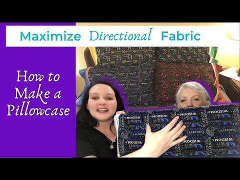 Sewing Pillowcase Tutorial with Directional Fabric | Harry Potter DIY | Magic Pillowcase Tutorial