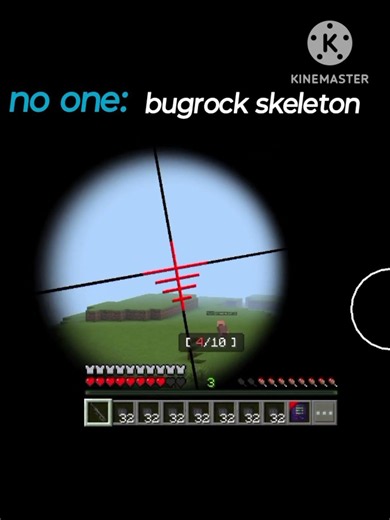 bedrock skeleton 💀 #minecraftshorts #minecraft