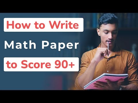 How to write math paper in exam class 10 | Score 90+ in math exam | Math paper presentation