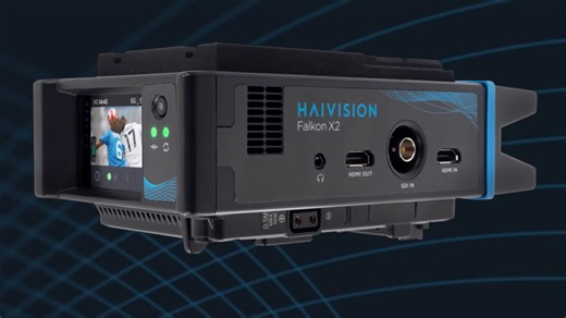 Haivision Falkon X2 dual-modem, quad-antenna mobile video transmitter - Newsshooter