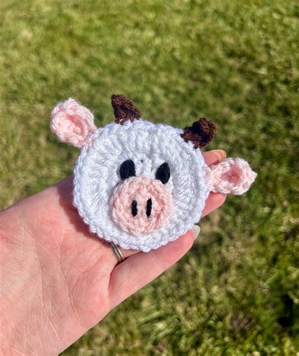 Cow Face Applique PDF Crochet Pattern: Beginner Friendly! - Etsy