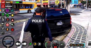 Download & Play US Police Car Chase Games 2025 on PC & Mac (Emulator)