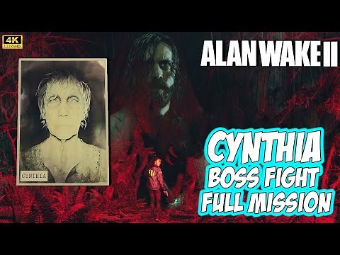 Alan Wake 2 - CYNTHIA Easy BOSS Fight 4K Full Walkthrough