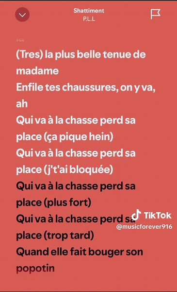 Chanson Shattiment: La Palette Ma Nana - Paroles et Trending TikTok