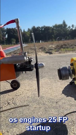 Starting OS Max 25 FP rc glow engine