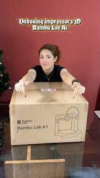 Unboxing impressora 3D Bambu Lab A1! #impressão3d #shortsyoutube #bambulab