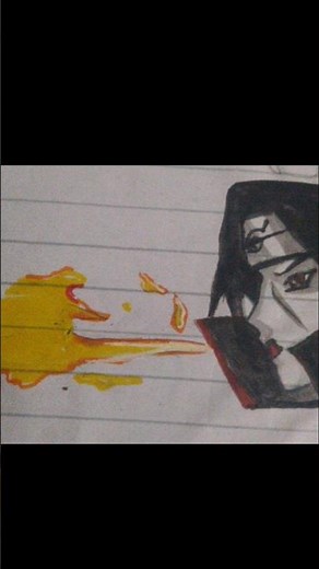 Fireball jutsu hand sign drawing ✨