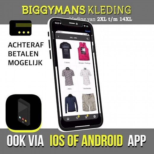 Grote maten herenkleding