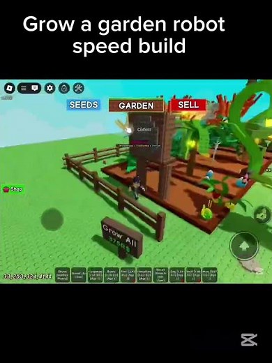 Grow a garden robot speed build