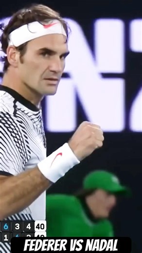 Federer’s epic return against Nadal. #federer #nadal #tennis #tenniscollective