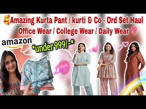 💫Latest Designer Kurti/Kurta Set From Amazon 💫Casual & Office Wear kurta Set in Affordable Price💫
