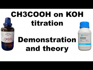 Titration demonstration | KOH on CH3COOH