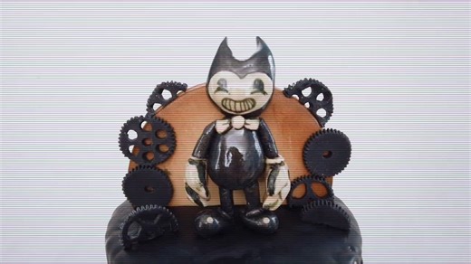 Bendy and the Ink Machine cake with all edible figures #ratethings #fyp #cake #cakeart #bendyandtheinkmachine #cuteness #handmade #puertorico