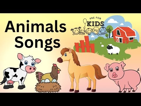 Animal Sounds for Toddlers and Babies - Talking Time on the Farm Video - Speech, Songs, Signs Song