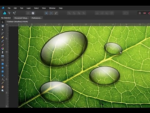 Create realistic Water drop in Affinity Designer