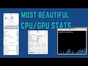 Mac users - Enable beautiful CPU/GPU stats on Mac ( two methods )