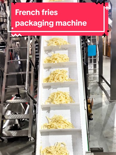 French fries packaging machine.#packagingmachine #packingmachine #factory #frenchfries #foodpackaging