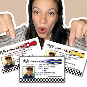 Editable Drivers License Pinewood Race Car Derby! Race Car Party | Derby Race | Derby 8.5x11 10-UP | Digital ONLY Canva Template - #DD03LIC - Etsy