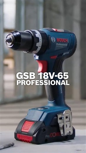Bušite ciglu iznad glave ili radite u uskim kutovima? Profesionalna akumulatorska bušilica-odvijač GSB 18V-65 pruža okretni moment od 65 Nm, preklopni KickBack Control za dodatnu sigurnost i dvostruke LED lampice za potpunu vidljivost – čak i kada posao postane težak.💬 Gdje bi vam ovaj alat mogao olakšati život? Više na linku: https://www.bosch-professional.com/hr/hr/products/gsb-18v-65-06019N3100 #ONESYSTEM #UNLIMITEDPOTENTIAL #BoschProOneSystem | Bosch Hrvatska