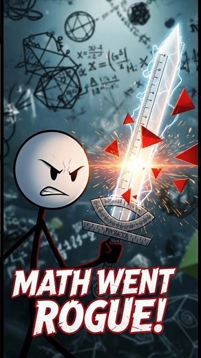 Stickman VS Geometry: The Epic Math Battle! (A Must-See Animation!) #short #animation #stickman