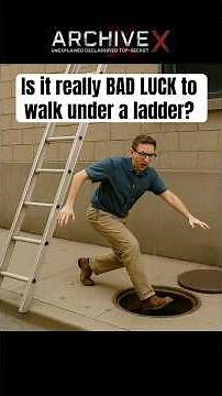 Why Do We Avoid Walking Under Ladders? #shorts #archivex
