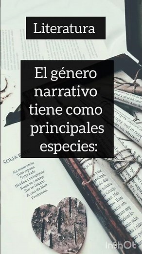 especies del género narrativo #novelaycuento