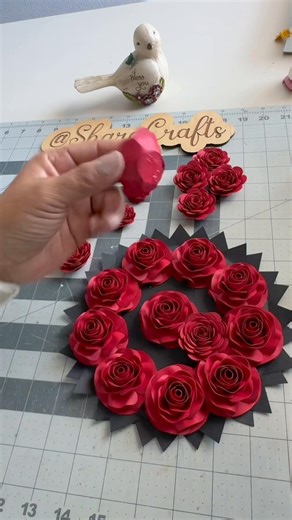 Custom Shadow Box with Roses Bouquet for Valentine’s Day