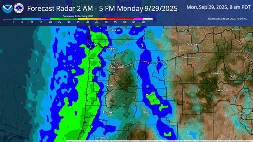 43K views · 372 reactions | Rain returns to NW Oregon and SW Washington early tomorrow morning. Here's a look at the forecast radar for tomorrow's weather system. Don't fret if it doesn't seem like your area will receive much rain - more widespread rain is expected Tuesday through Friday! | US National Weather Service Portland Oregon | Facebook