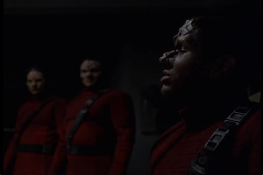 Starfleet Records. Starfleet Personnel: Kathryn M. Janeway, Captain of the USS Voyager. Survive without violating directives. Voyager contacts some of the other ships, without much success. Janeway tries to convince the captain of a Nygean ship, Garon, to join the alliance, offering him some of their food as a gesture of her goodwill. However, he is skeptical, only saying he'll think about it. Source: VOY: "The Avoid" Star Trek Starfleet Academy | Starfleet Command