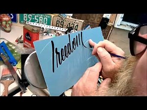 Script lettering tutorial.