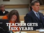 Outrage as teacher who made out with boy gets just six years in jail