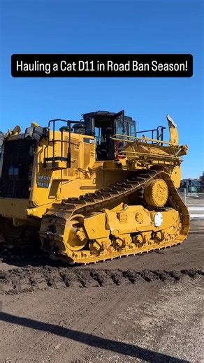 112K views · 3.4K reactions | @cmt_ventures hauling @heavymetalequipment D11 tractor up North during Alberta’s road ban season in the spring. Gotta love Alberta, just add more wheels on the trailer! | Earthmovers Media | Facebook