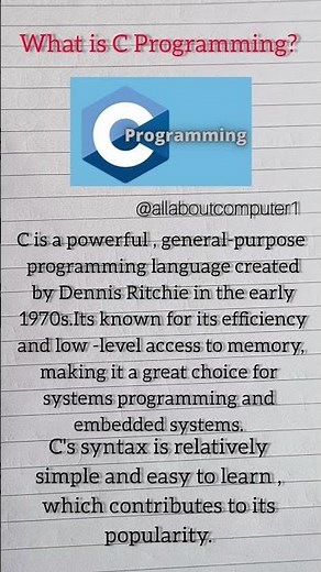 C programming|`What is C programming||Meaning of C programming||