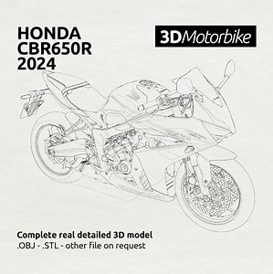 Honda CBR650R 2024 - OBJ STL 3D Model File - Etsy
