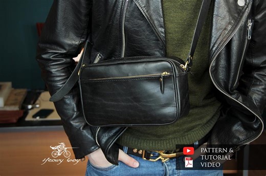Leather Crossbody Bag Pattern - Leather Messenger Bag Pattern Pdf - Leather Mens Bag Pattern - Leather Bag Pattern - Henry Bag Pdf - Etsy